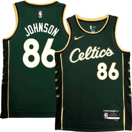 Celtics #86 Chris Johnson 2022-2023 City Edition Jersey