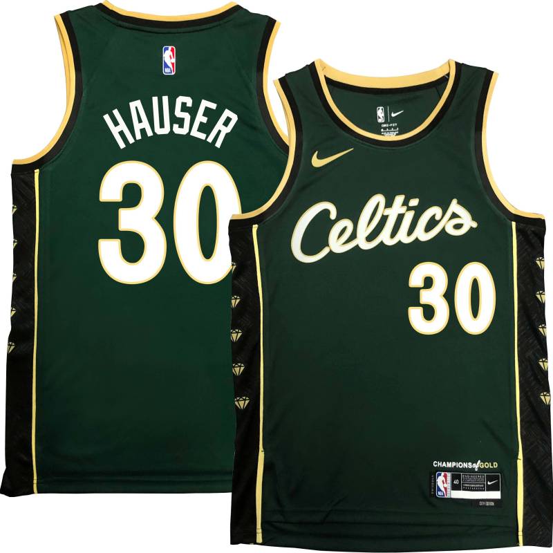 Celtics #30 Sam Hauser 2022-2023 City Edition Jersey