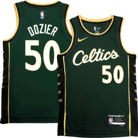 Celtics #50 PJ Dozier 2022-2023 City Edition Jersey