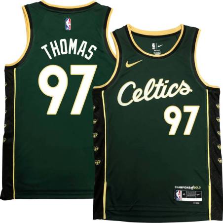 Celtics #97 Brodric Thomas 2022-2023 City Edition Jersey