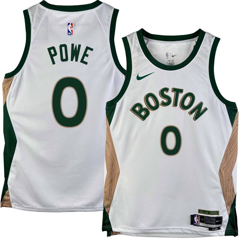 Celtics #0 Leon Powe 2023-2024 City Edition Jersey