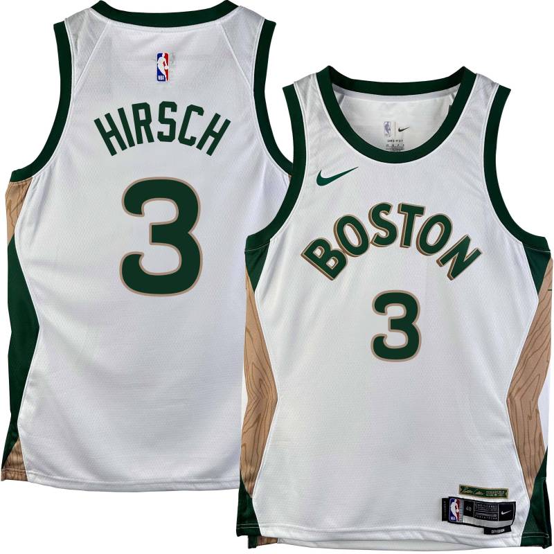 Celtics #3 Mel Hirsch 2023-2024 City Edition Jersey