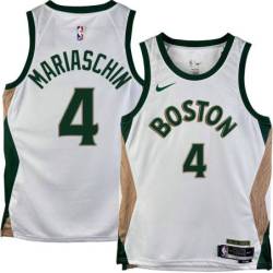 Celtics #4 Saul Mariaschin 2023-2024 City Edition Jersey