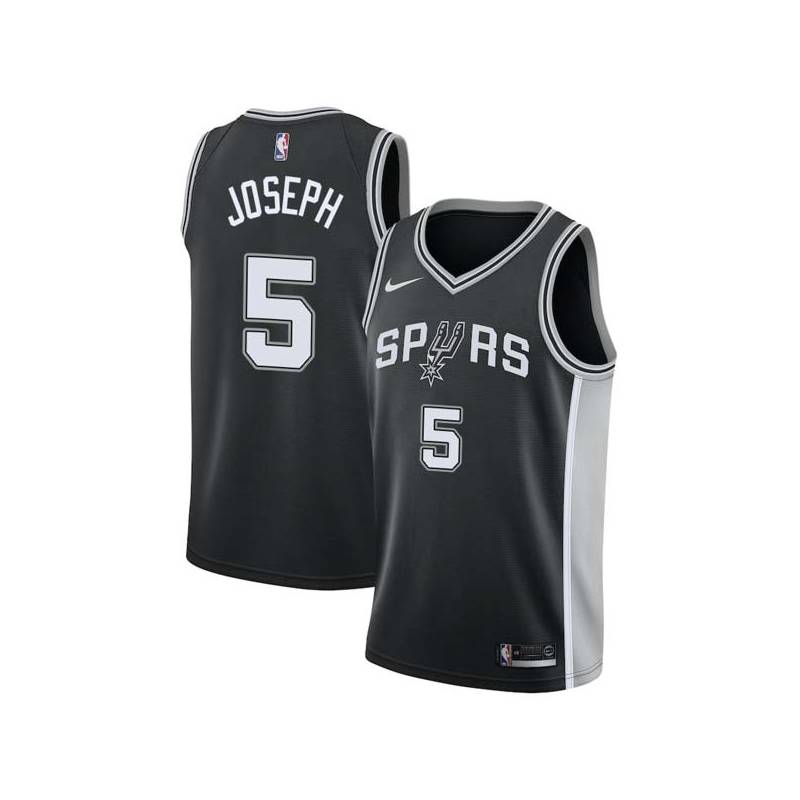 Black Cory Joseph Twill Basketball Jersey -Spurs #5 Joseph Twill Jerseys, FREE SHIPPING