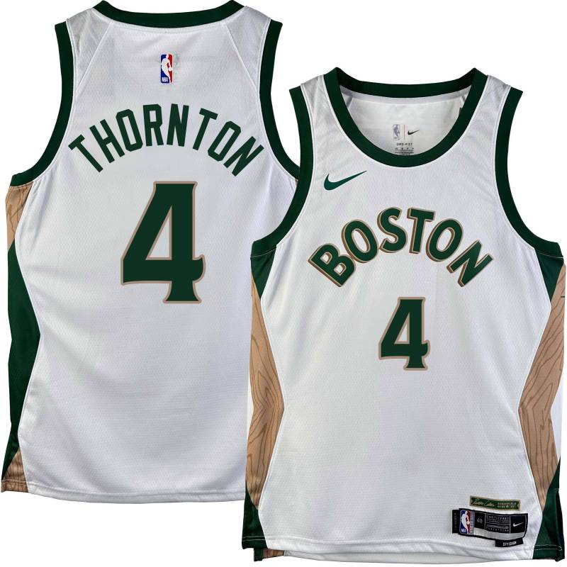 Celtics #4 Marcus Thornton 2023-2024 City Edition Jersey