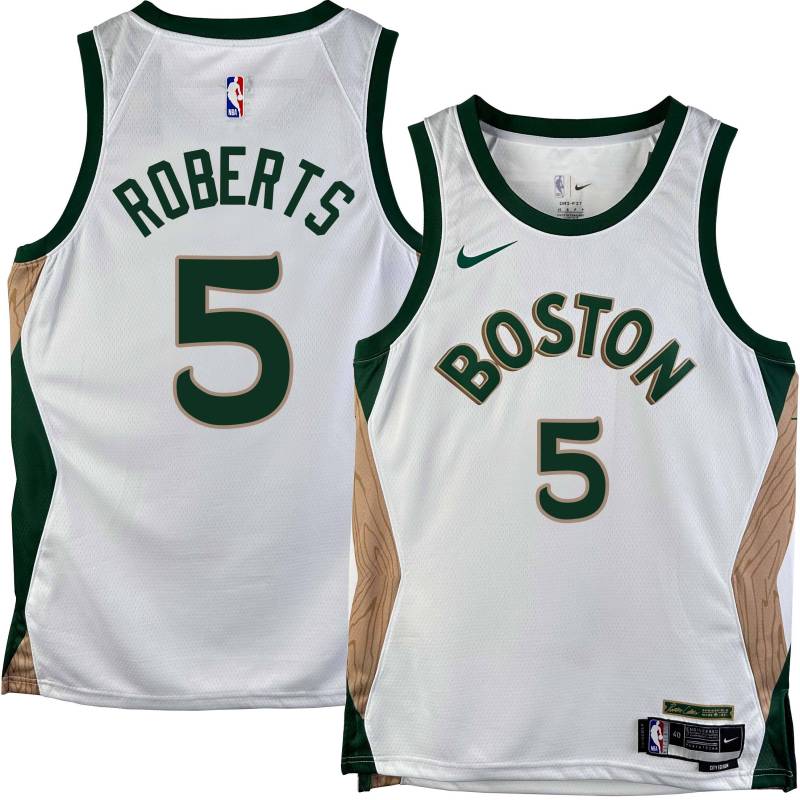 Celtics #5 Bill Roberts 2023-2024 City Edition Jersey