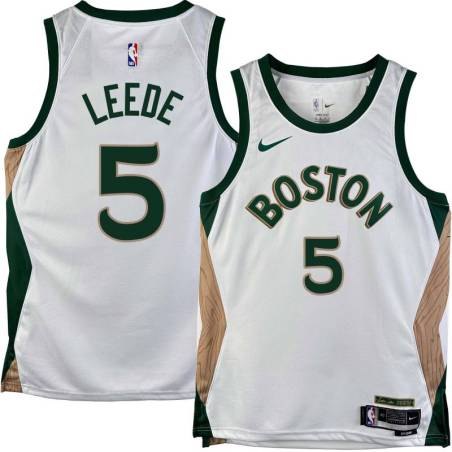 Celtics #5 Ed Leede 2023-2024 City Edition Jersey