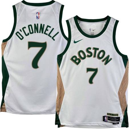 Celtics #7 Dermie O'Connell 2023-2024 City Edition Jersey