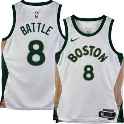 Celtics #8 Kenny Battle 2023-2024 City Edition Jersey