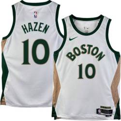 Celtics #10 John Hazen 2023-2024 City Edition Jersey