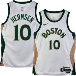 Celtics #10 Kleggie Hermsen 2023-2024 City Edition Jersey