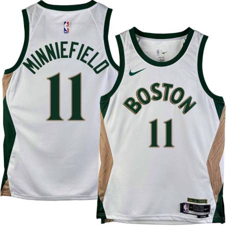 Celtics #11 Dirk Minniefield 2023-2024 City Edition Jersey