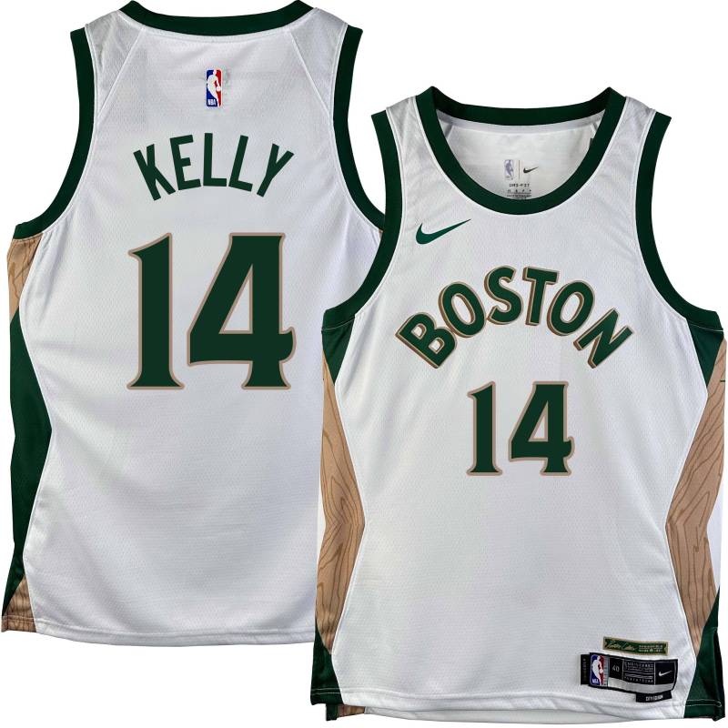 Celtics #14 Jerry Kelly 2023-2024 City Edition Jersey