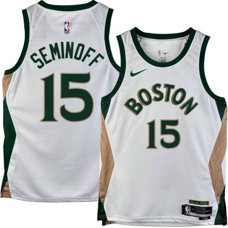 Celtics #15 Jim Seminoff 2023-2024 City Edition Jersey