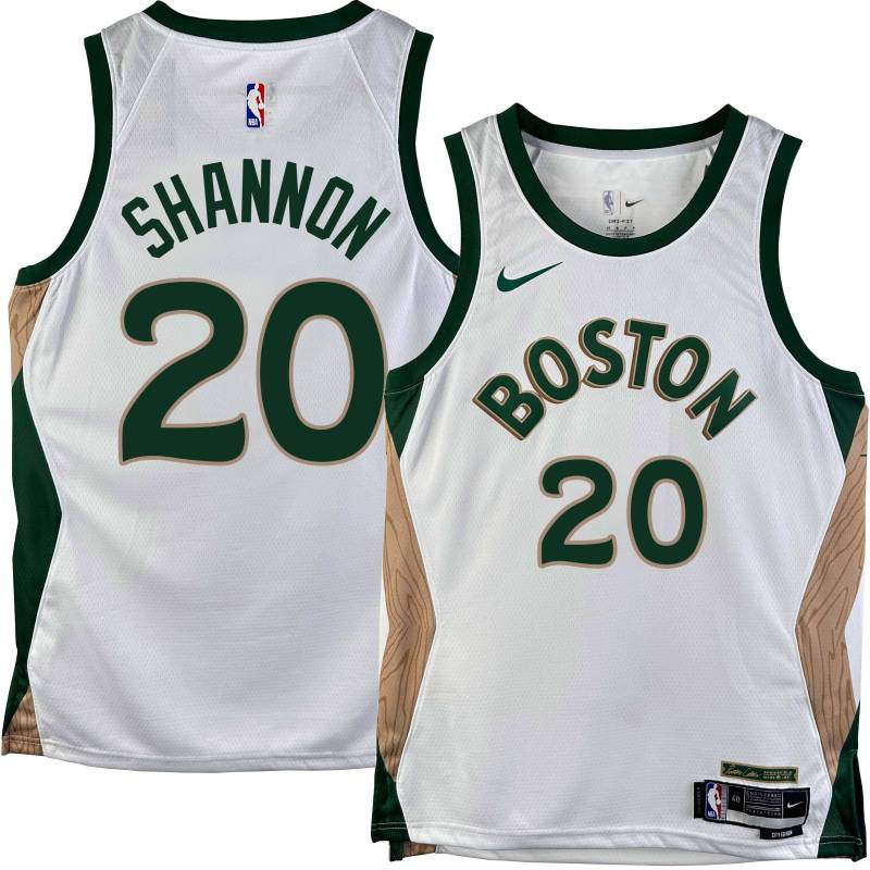 Celtics #20 Earl Shannon 2023-2024 City Edition Jersey