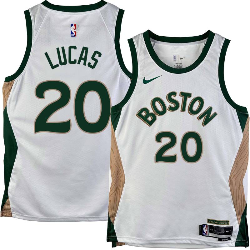 Celtics #20 Al Lucas 2023-2024 City Edition Jersey