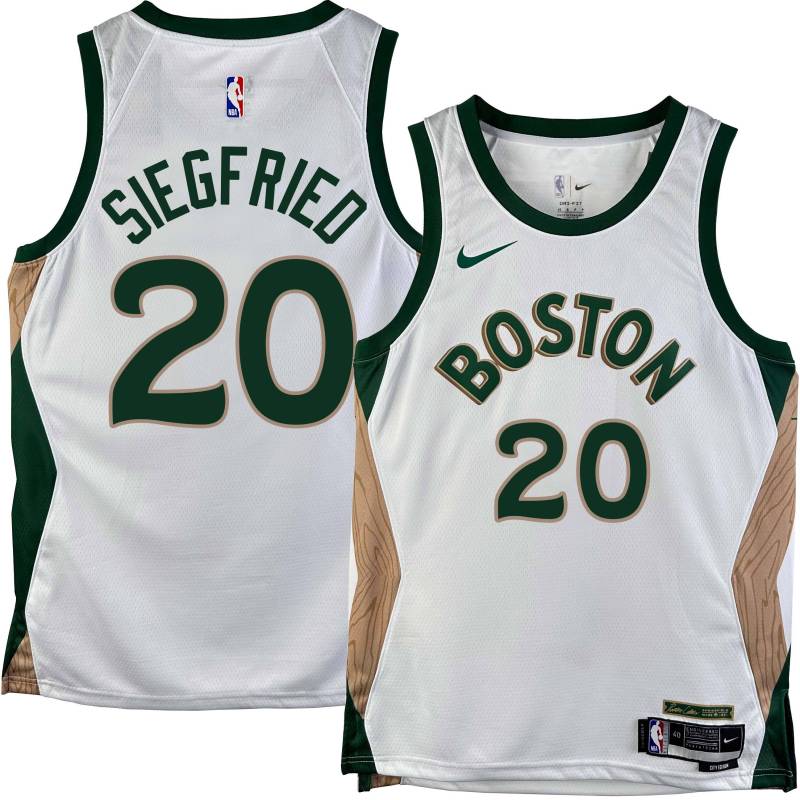 Celtics #20 Larry Siegfried 2023-2024 City Edition Jersey