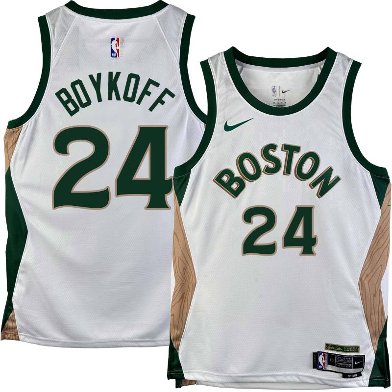 Celtics #24 Harry Boykoff 2023-2024 City Edition Jersey