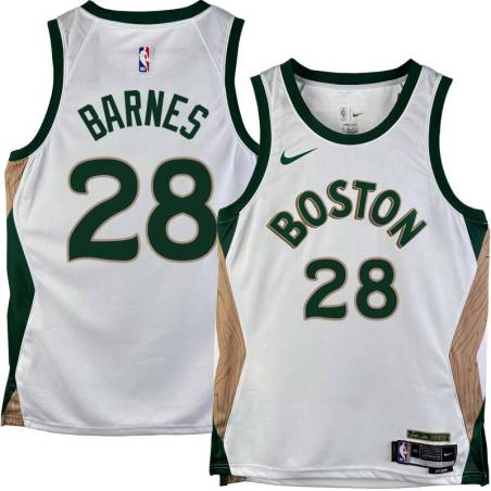 Celtics #28 Jim Barnes 2023-2024 City Edition Jersey