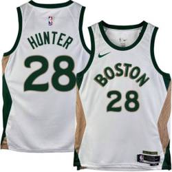 Celtics #28 R.J. Hunter 2023-2024 City Edition Jersey