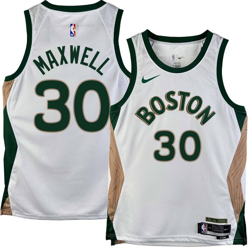 Celtics #30 Cedric Maxwell 2023-2024 City Edition Jersey