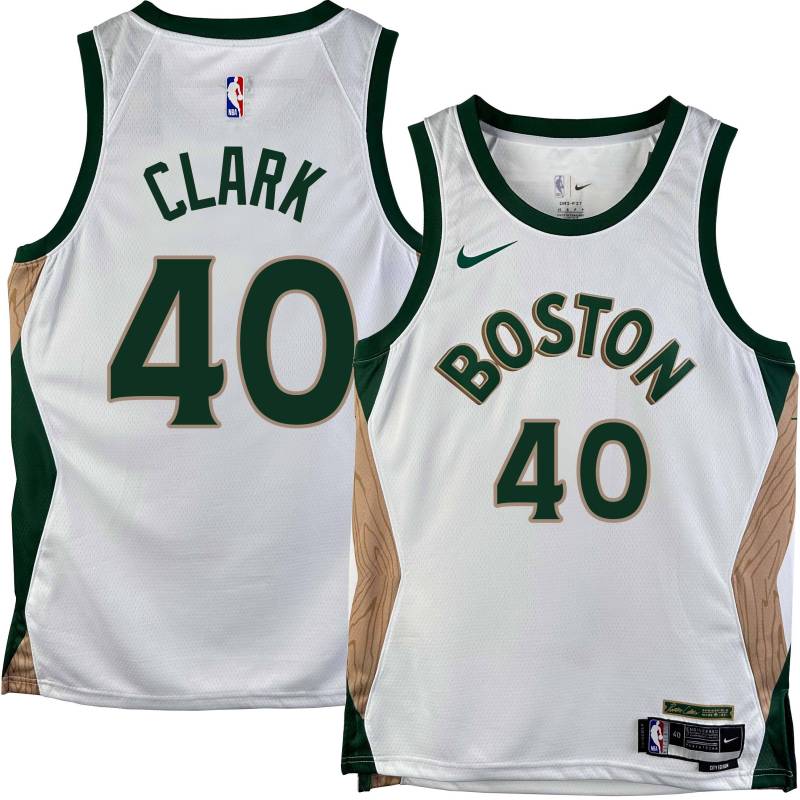 Celtics #40 Carlos Clark 2023-2024 City Edition Jersey