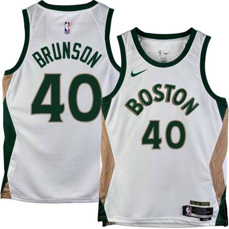 Celtics #40 Rick Brunson 2023-2024 City Edition Jersey