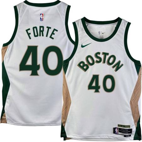 Celtics #40 Joseph Forte 2023-2024 City Edition Jersey