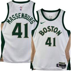 Celtics #41 Tony Massenburg 2023-2024 City Edition Jersey