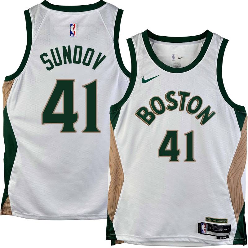 Celtics #41 Bruno Šundov 2023-2024 City Edition Jersey