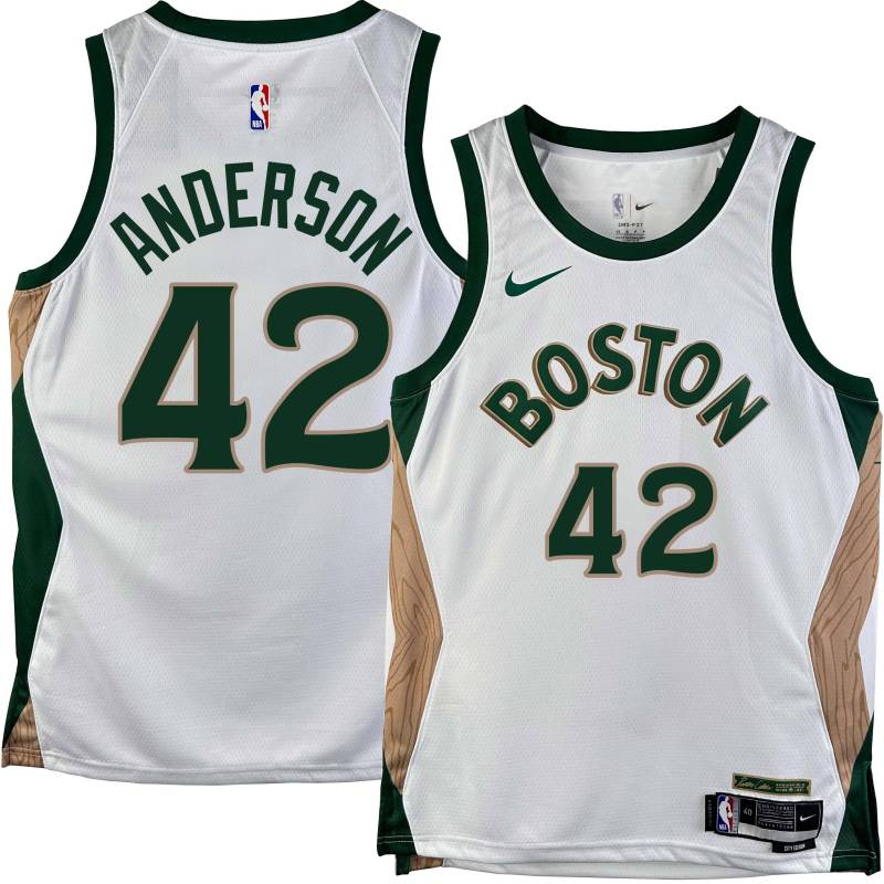 Celtics #42 Jerome Anderson 2023-2024 City Edition Jersey