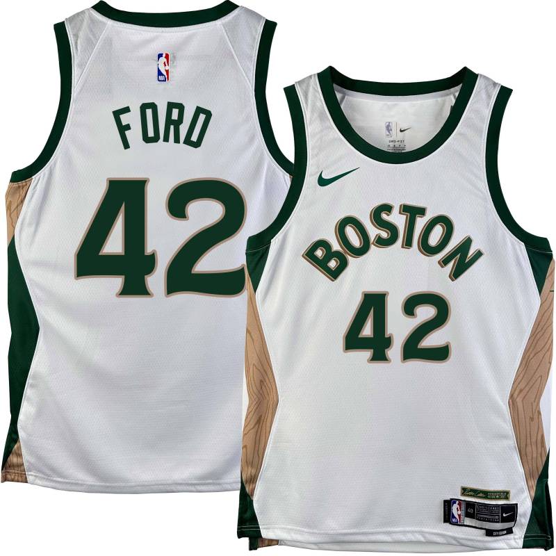 Celtics #42 Chris Ford 2023-2024 City Edition Jersey