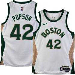 Celtics #42 Dave Popson 2023-2024 City Edition Jersey