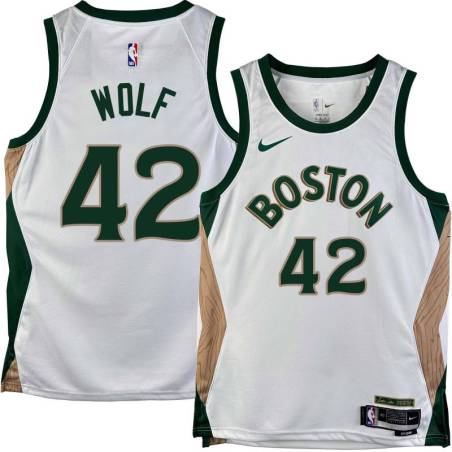 Celtics #42 Joe Wolf 2023-2024 City Edition Jersey