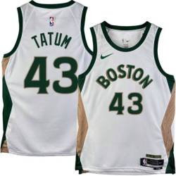 Celtics #43 Earl Tatum 2023-2024 City Edition Jersey