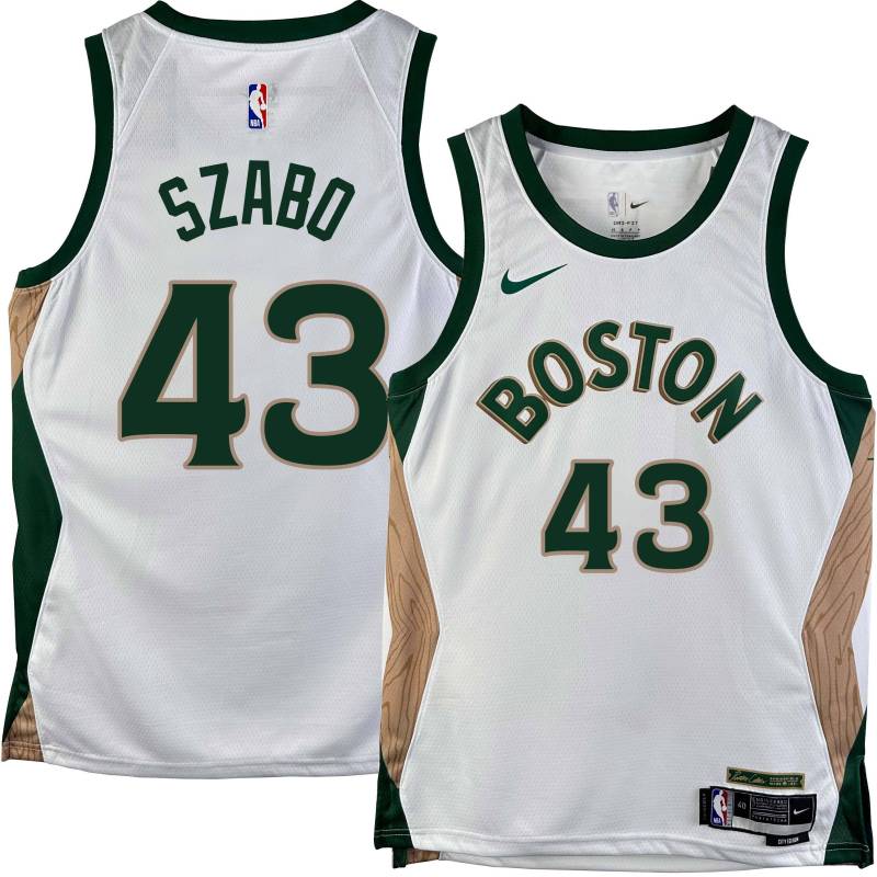 Celtics #43 Brett Szabo 2023-2024 City Edition Jersey