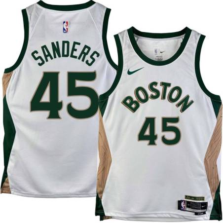 Celtics #45 Frankie Sanders 2023-2024 City Edition Jersey