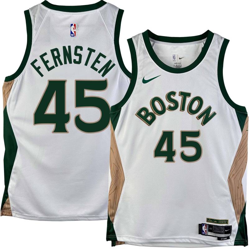 Celtics #45 Eric Fernsten 2023-2024 City Edition Jersey