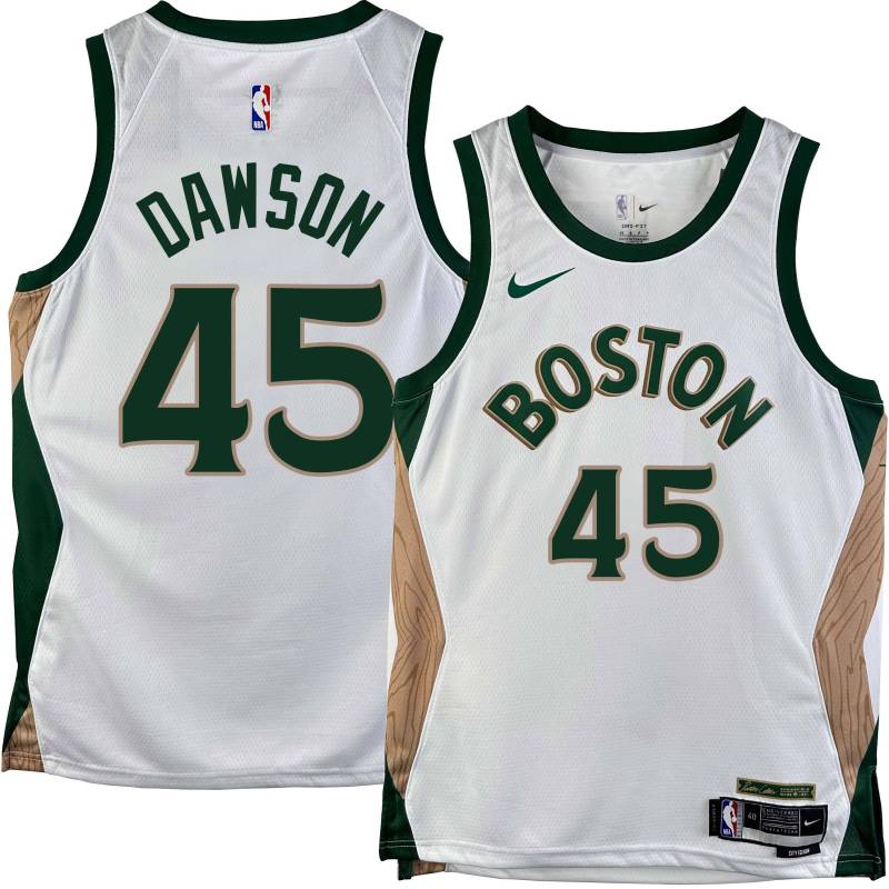 Celtics #45 Tony Dawson 2023-2024 City Edition Jersey