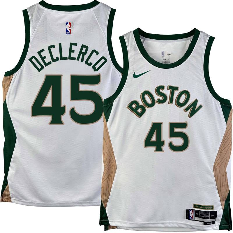 Celtics #45 Andrew DeClercq 2023-2024 City Edition Jersey