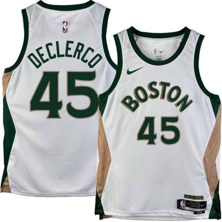 Celtics #45 Andrew DeClercq 2023-2024 City Edition Jersey