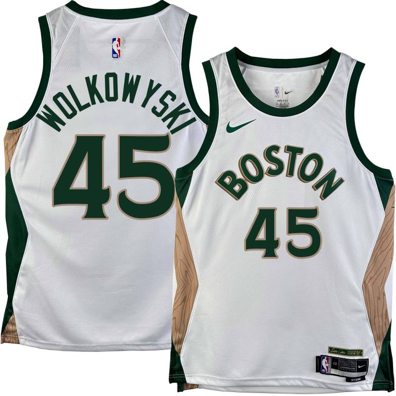 Celtics #45 Rubén Wolkowyski 2023-2024 City Edition Jersey