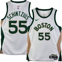 Celtics #55 Dwayne Schintzius 2023-2024 City Edition Jersey