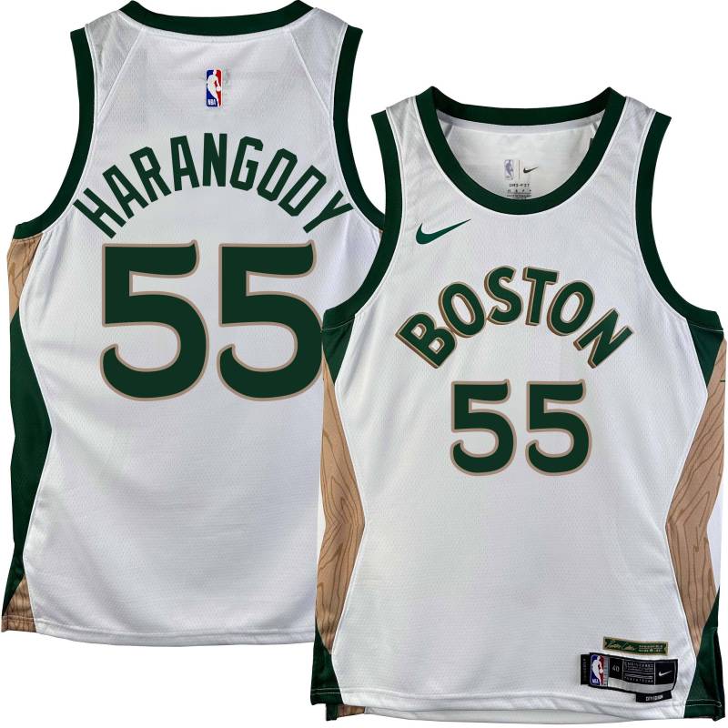 Celtics #55 Luke Harangody 2023-2024 City Edition Jersey