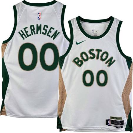 Celtics #00 Kleggie Hermsen 2023-2024 City Edition Jersey