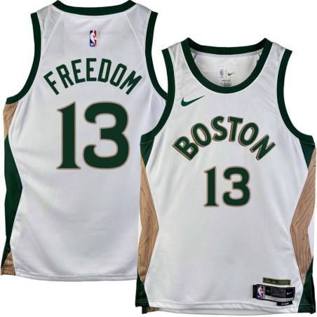 Celtics #13 Enes Freedom 2023-2024 City Edition Jersey