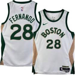 Celtics #28 Bruno Fernando 2023-2024 City Edition Jersey