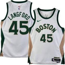 Celtics #45 Romeo Langford 2023-2024 City Edition Jersey