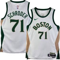 Celtics #71 Dennis Schröder 2023-2024 City Edition Jersey