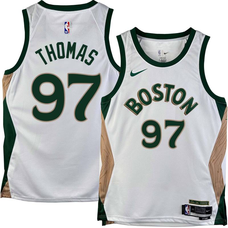 Celtics #97 Brodric Thomas 2023-2024 City Edition Jersey